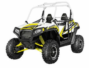 Pro Armor RZR-S GRAPHIC KIT  WHITE LIGHTENING CUT OUTS