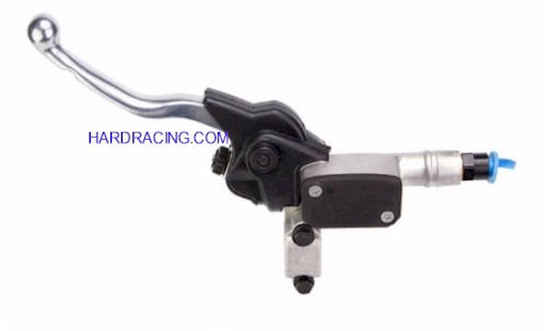 Brembo Master Cylinder, Clutch, PS 9x17.7 w/ Integrated Reservoir w/ Polished Adj. Lever .40,  MX, Off-Road Axial, Front, Silver  10920349