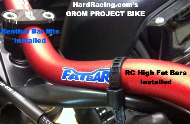 grom project bike red fatbars
