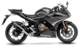 Leo Vince 14058U NERO Slip-On for Honda CB500F / CBR500R 2019 - 2025