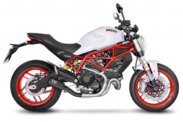 Leo Vince 15206FBU LV-10 FULL BLACK Slip-On for Ducati Monster 797 / Scrambler 800  2015 - 2020