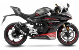 Leo Vince 15265BU LV-10 BLACK EDITION Slip-On for CF MOTO 450 SS / 450 SR 2023 - 2024