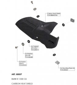 Leo Vince 80057 HEAT SHIELD for BMW R 1300 GS / ADVENTURE 2024 - 2025