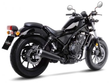 Leo Vince 15006BU CLASSIC RACER BLACK EDITION Slip-On for Honda CMX300 / CMX500 Rebel 2017 - 2025