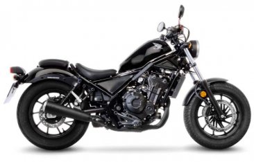 Leo Vince 15006BU CLASSIC RACER BLACK EDITION Slip-On for Honda CMX300 / CMX500 Rebel 2017 - 2025