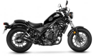 Leo Vince 15224FBU LV-10 FULL BLACK Slip-On for Honda CMX300 / CMX500 Rebel 2017 - 2025