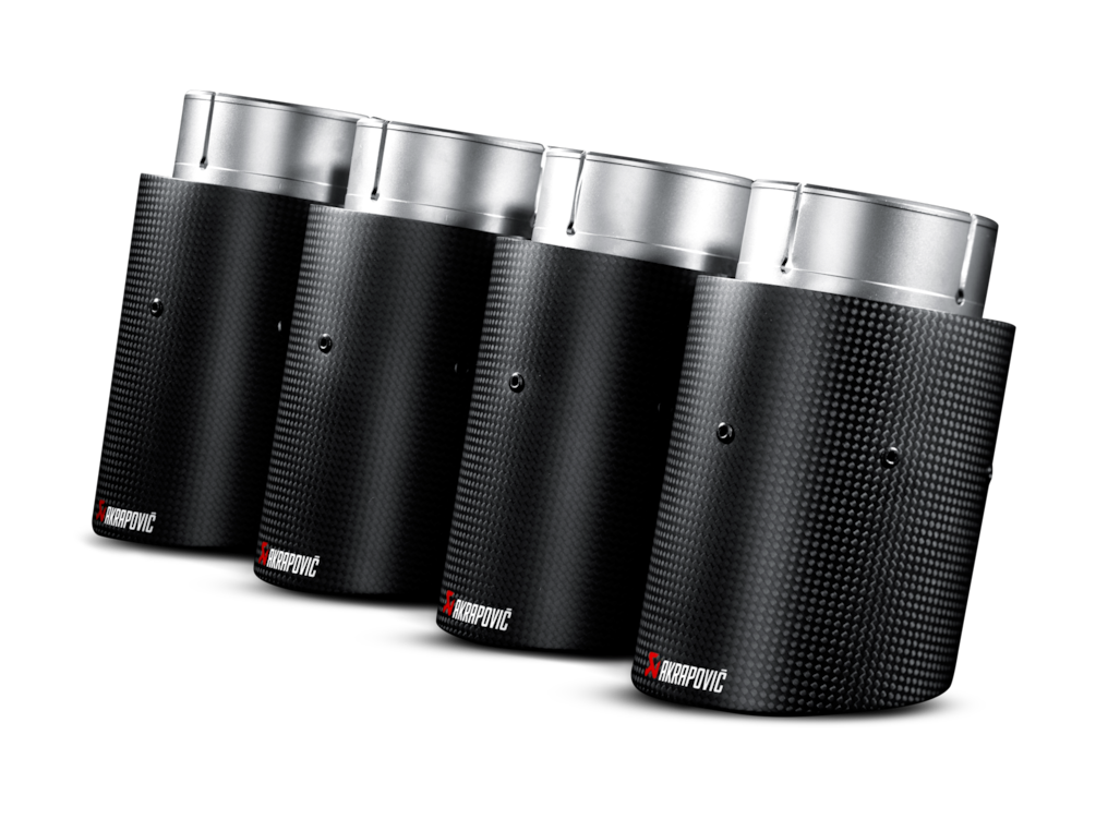 Akrapovic Replacement Carbon Fiber Tail Pipe - Single (for ME-BM/T/6H) - TP-CT/10/1