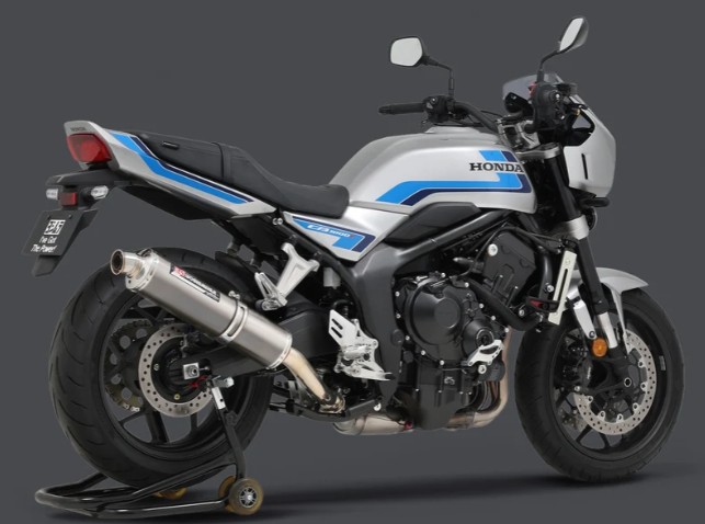 Yoshimura Cyclone Street Series Stainless Slip-On Exhaust w/ Titanium Muffler - Honda CB1000F 2025-26 (110-41L-5480)