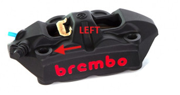 Brembo M4 BLACK CAST ALUM. FRONT Monobloc Brake Caliper 108mm  (LEFT SIDE CALIPER ONLY)  (FREE SHIPPING)