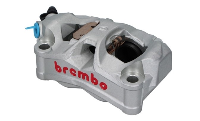 Brembo P4 30mm Stylema Cast Monobloc 100mm Caliper, 120.D020.20 (RIGHT SIDE ONLY) (FREE EXPRESS SHIPPING)