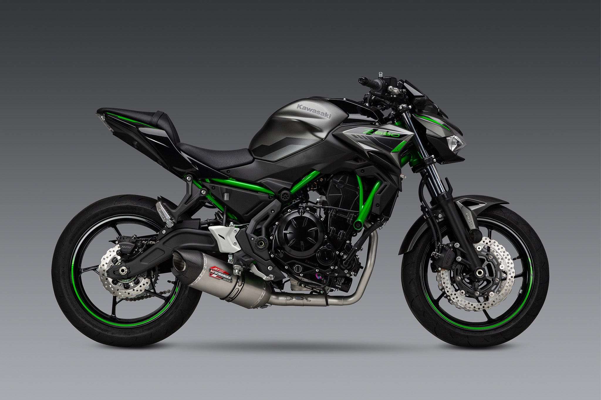 Yoshimura NINJA/Z 650 17-26 Race AT2 Stainless Full Exhaust, w/ Stainless Muffler - 14651AM521