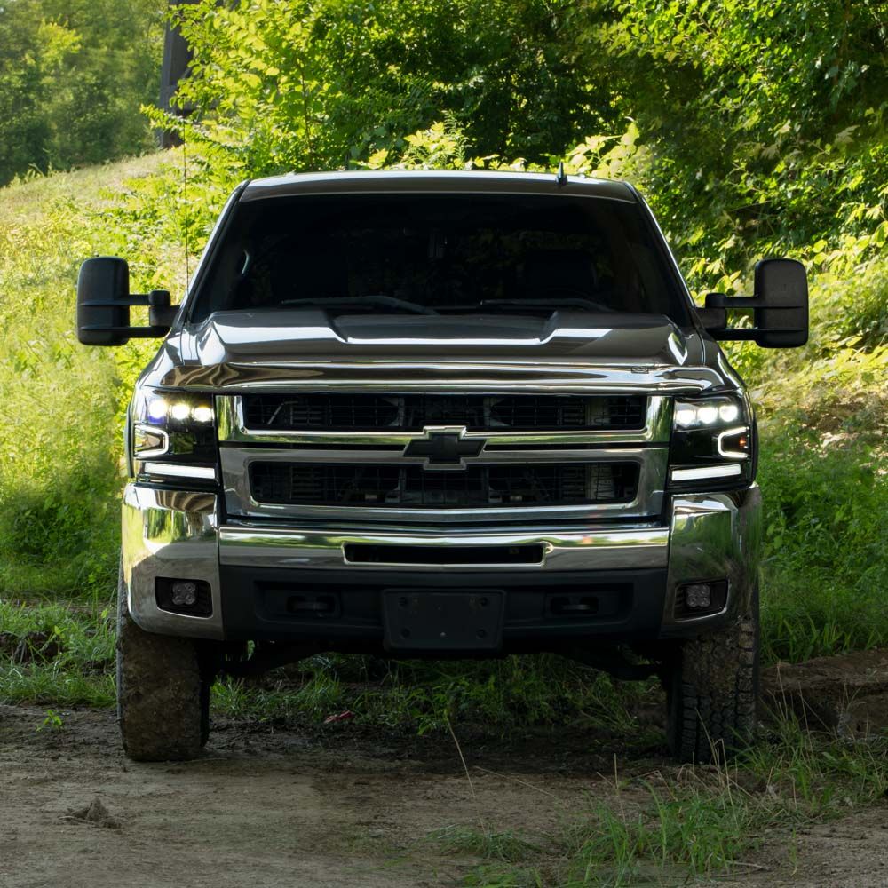 FORM Silverado headlights - chevy silverado headlamp projector creative straight on - FL0005