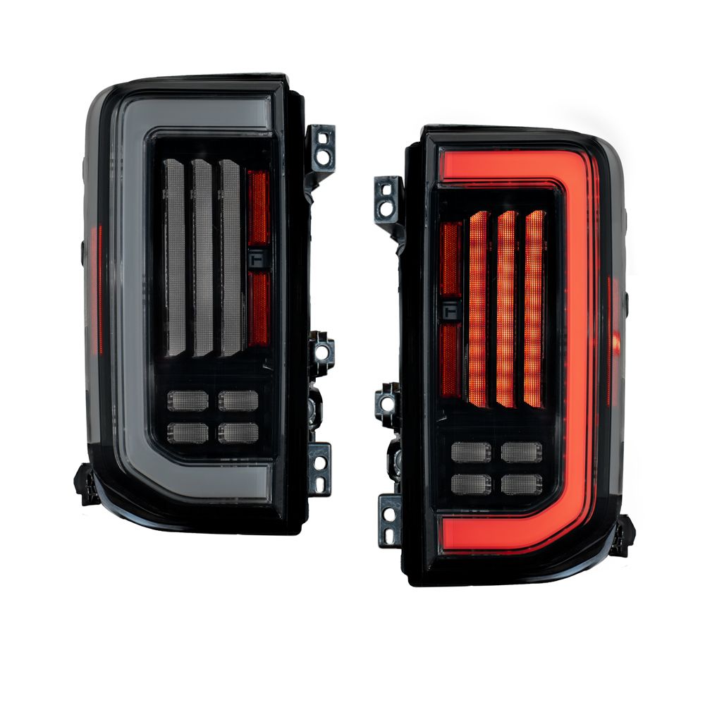 FORM Lighting LED Tail Lights, 2021-2026 Ford Bronco (Smoked Lens), Pair - FL0086