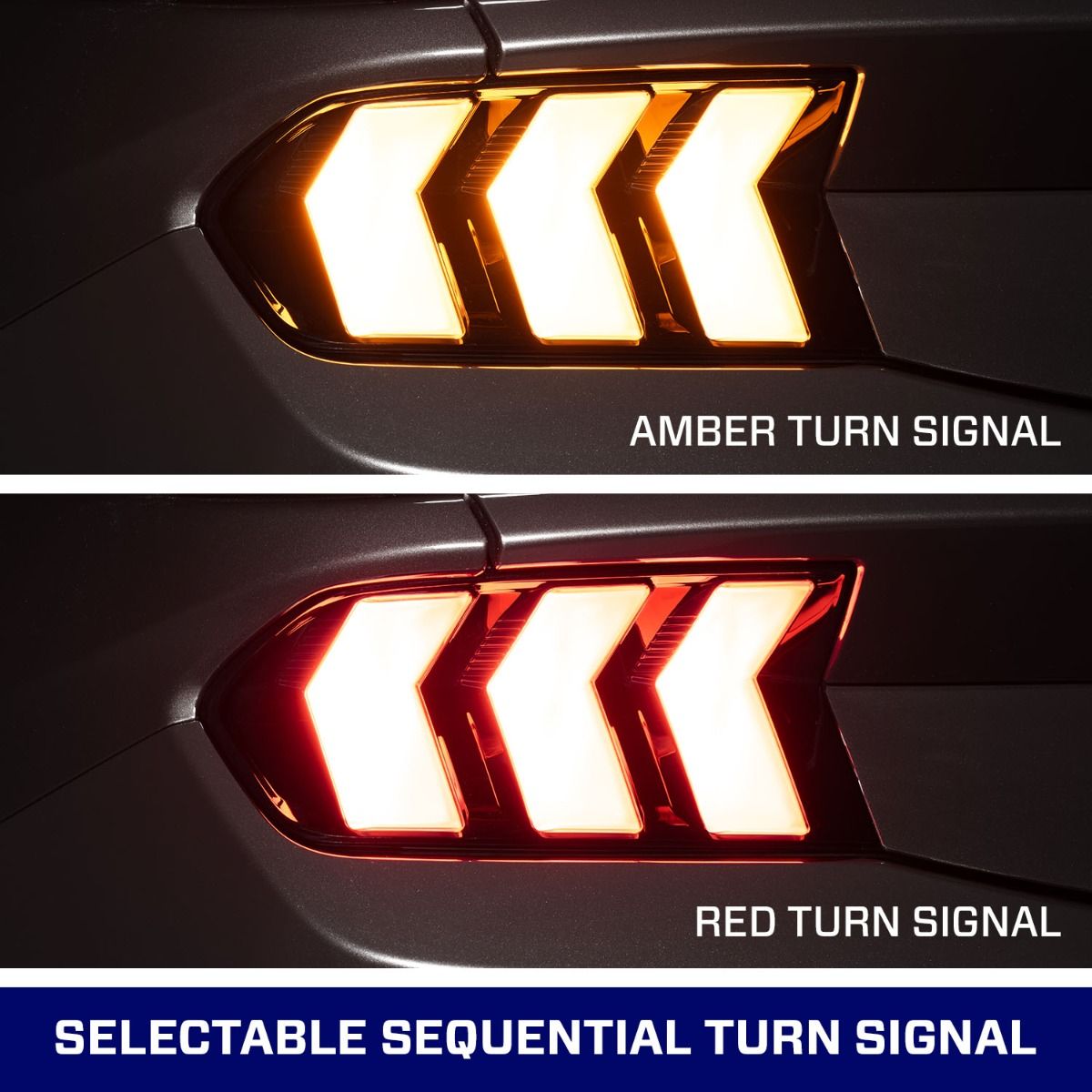 FORM Mustang S650 tail lights - ford mustang gt tail light turn signal collage b - FL0088