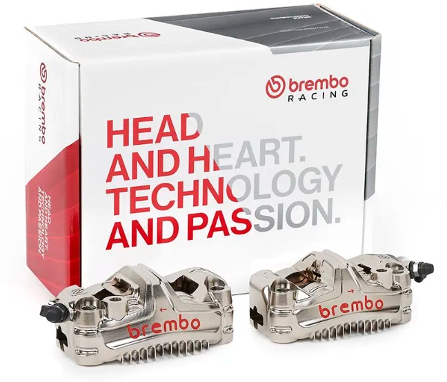 Brembo GP4-MS Finned 30mm Billet Monobloc 108mm Radial Mount Caliper Kit, 220.D600.30 (FREE EXPRESS SHIPPING)