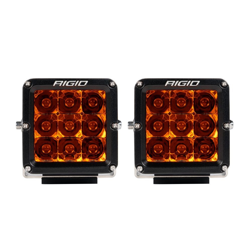 Rigid Industries D-XL PRO Spot Amber PRO LED Pods - Pair 322214