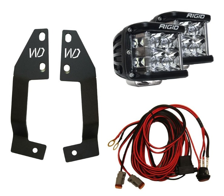 Rigid Industries A-Pillar Light Kit with D-SS Spot Lights - 25+ Toyota 4Runner, 46759