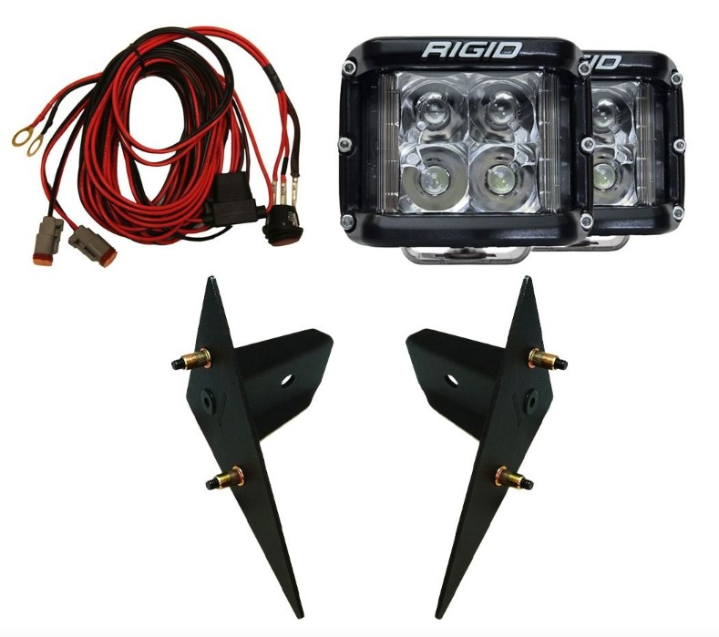 Rigid Industries A-Pillar Light Kit with D-SS Spot Lights - 24+ Toyota Land Cruiser/GX550, 46761