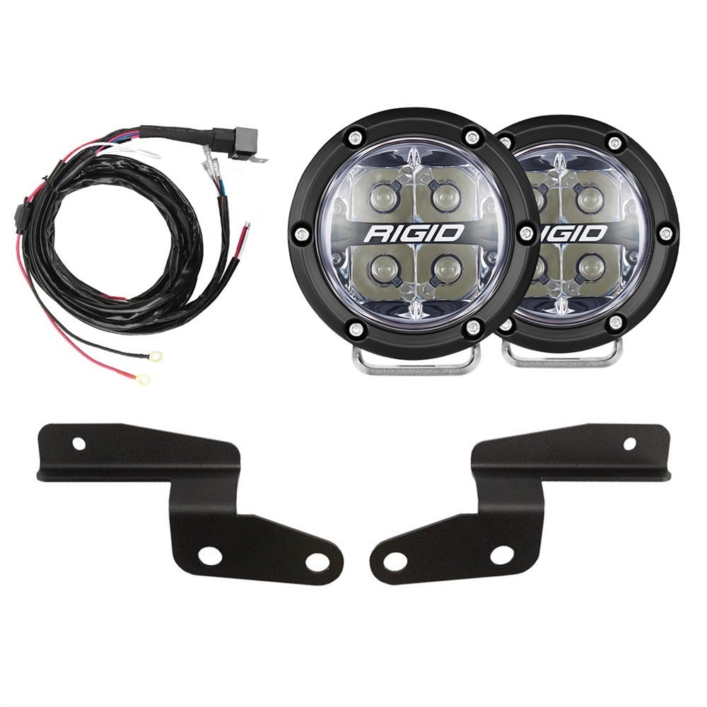 Rigid Industries Jeep Wrangler JL / Gladiator JT 360-Series Spot A-Pillar Light Kit 46766