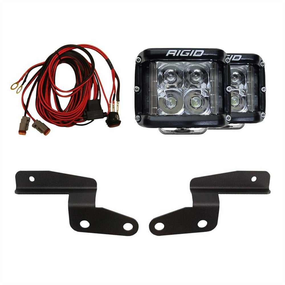 Rigid Industries Jeep Wrangler JL / Gladiator JT D-SS Spot A-Pillar Light Kit 46767