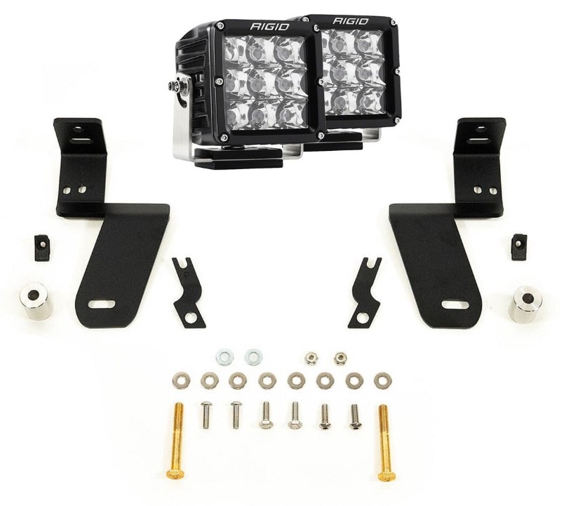 Rigid Industries A-Pillar Light Kit with D-XL Spot Lights - 2021-27 Chevy/GMC HD, 46786