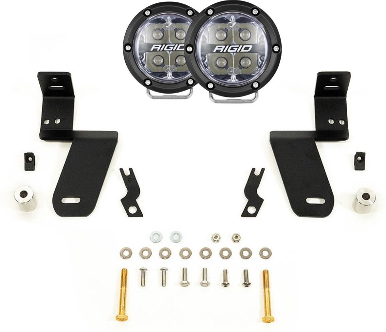 Rigid Industries A-Pillar Light Kit with 360-Series Spot Lights - 2020-27 Chevy/GMC HD, 46787