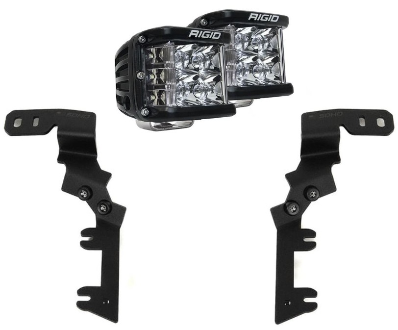 Rigid Industries A-Pillar Light Kit with D-SS Spot Lights - 2023-27 Chevy/GMC Colorado/Canyon, 46788