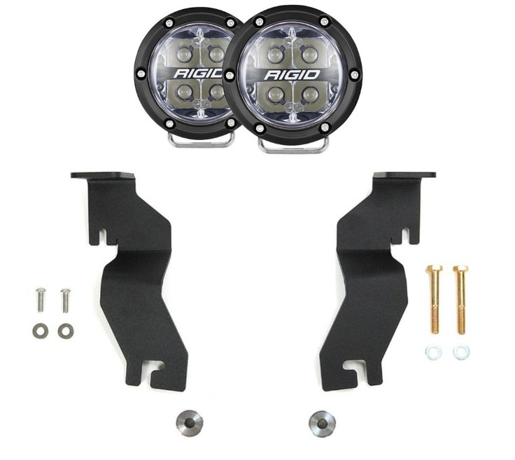 Rigid Industries A-Pillar Light Kit with 360-Series Spot Lights - 2021-25 Chevy/GMC Yukon/Tahoe/Suburban, 46796