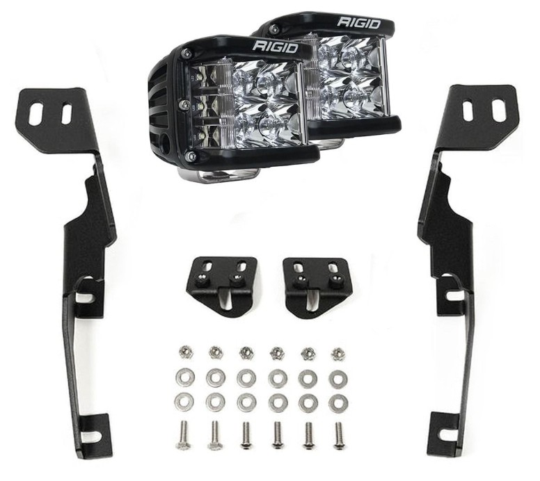 Rigid Industries A-Pillar Light Kit with D-SS Spot Lights - 2023-27 Ford Super Duty, 46800