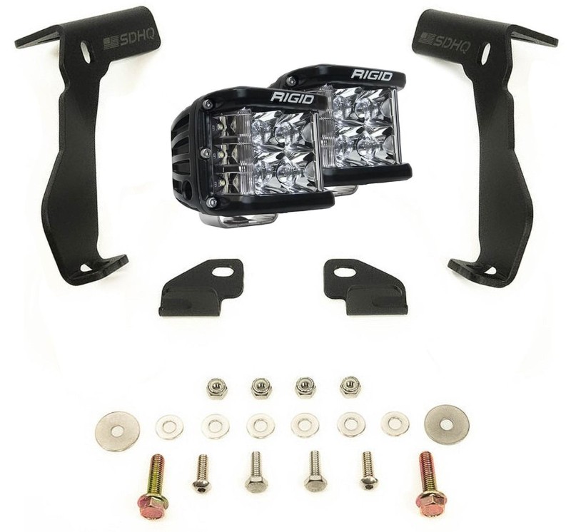 Rigid Industries A-Pillar Light Kit with D-SS Spot Lights - 2018-24 Ford Expedition, 46803