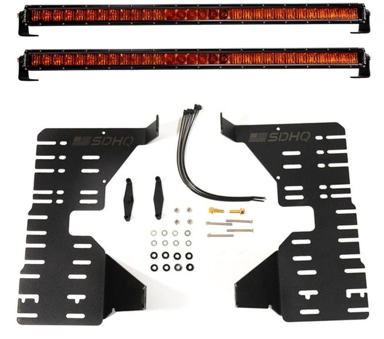 Rigid Industries SR-Series 30 inch Amber Pro Behind The Grille Light Kit - 2022-26 Toyota Tundra/Sequoia, 46810