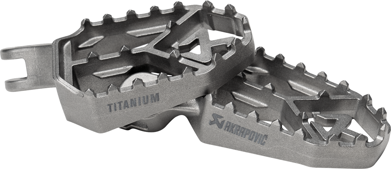 Akrapovic Adventure Foot Pegs - Titanium - Triumph