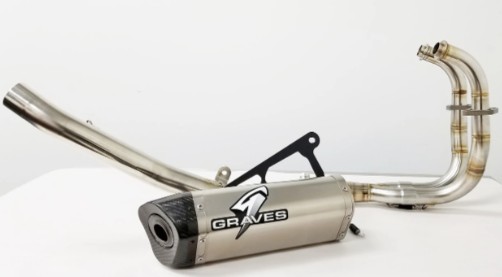 Graves Motorsports Full System SS-Ti-CF for 2013-17 Kawasaki Ninja EX300, EXK-17EX3-FST