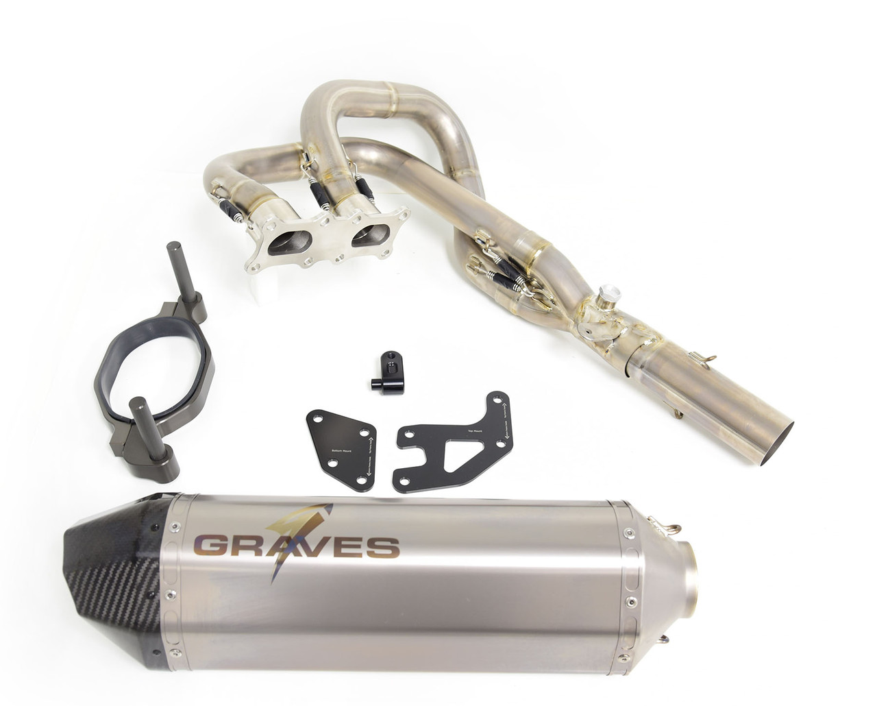 Graves Motorsports Kawasaki Teryx KRX 1000 full titanium exhaust system EXK-20KRX1-FTT