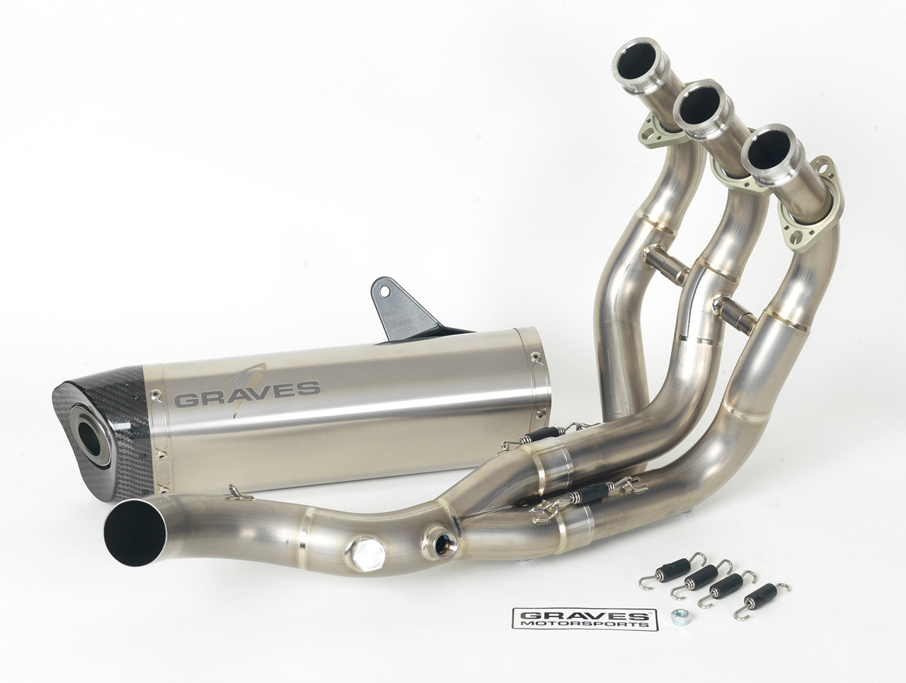 Graves Motorsports Yamaha FZ-09 / MT-09 / FJ-09 / XSR900 Full Titanium Exhaust - Titanium Silencer EXY-16FZ09-FTT