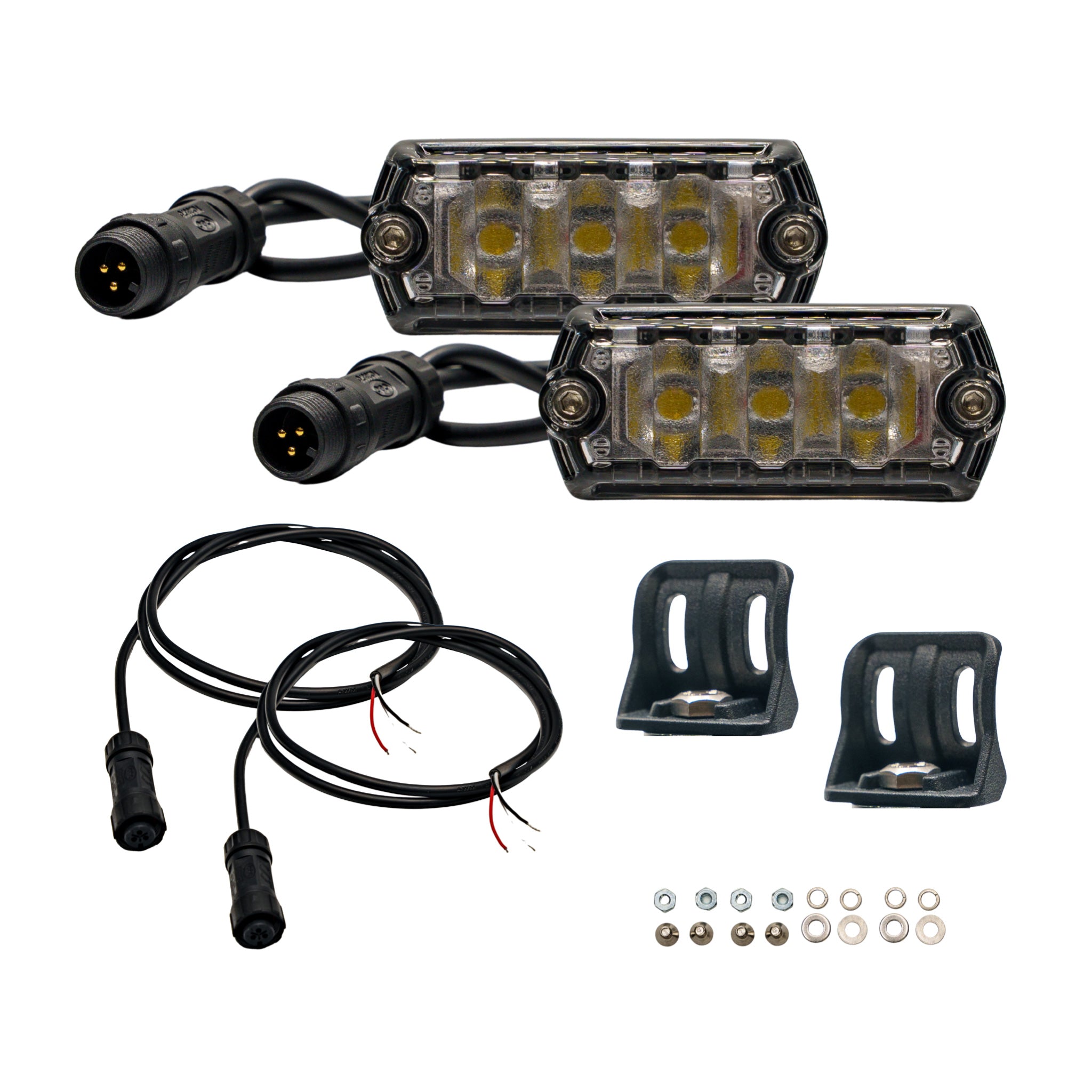 NACHO NANO 2" LED Scene Lights, White, Pair - NAN112