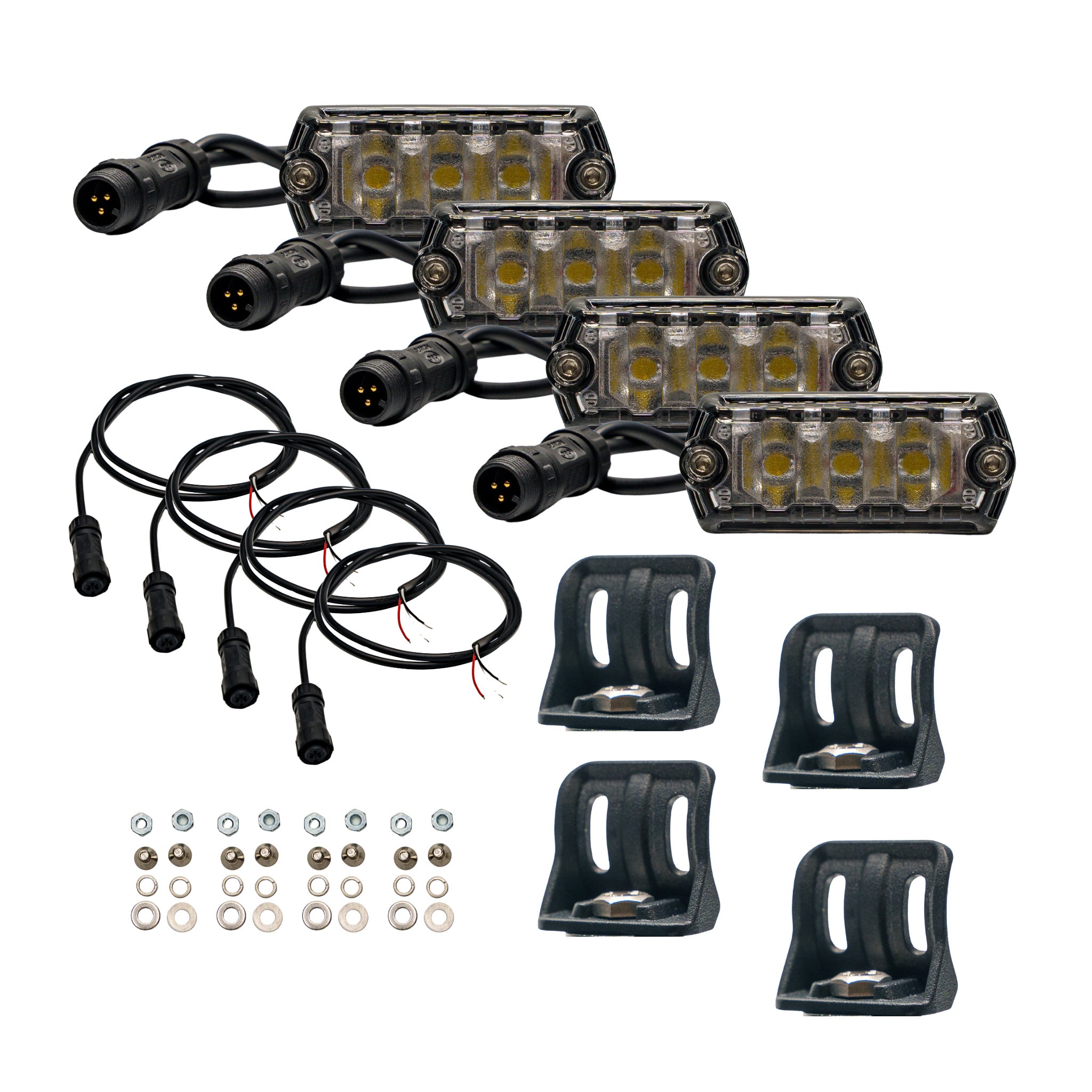 NACHO NANO 2" LED Scene Lights, White, 4-Pack - NAN114