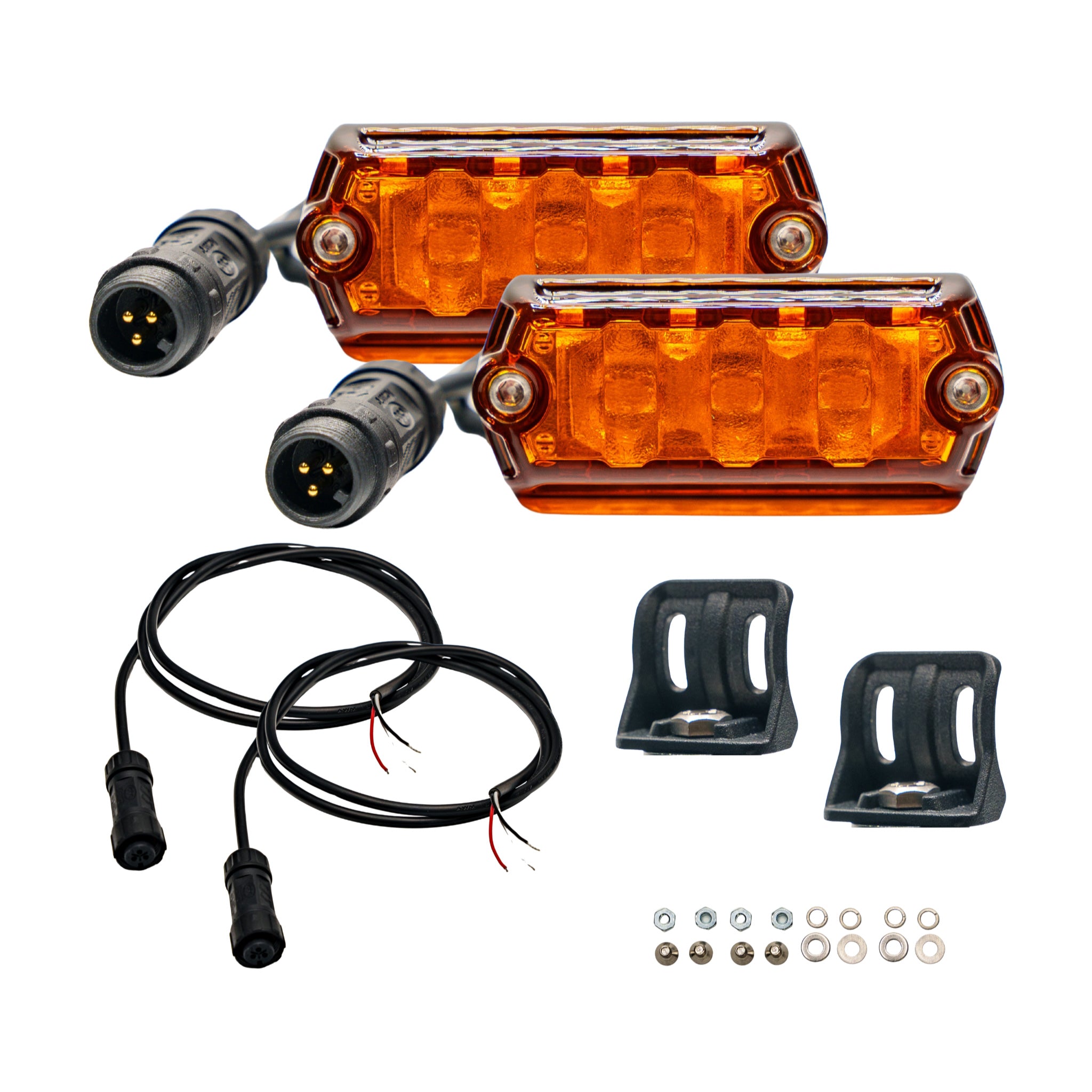 NACHO NANO 2" LED Scene Lights, Amber, Pair - NAN212