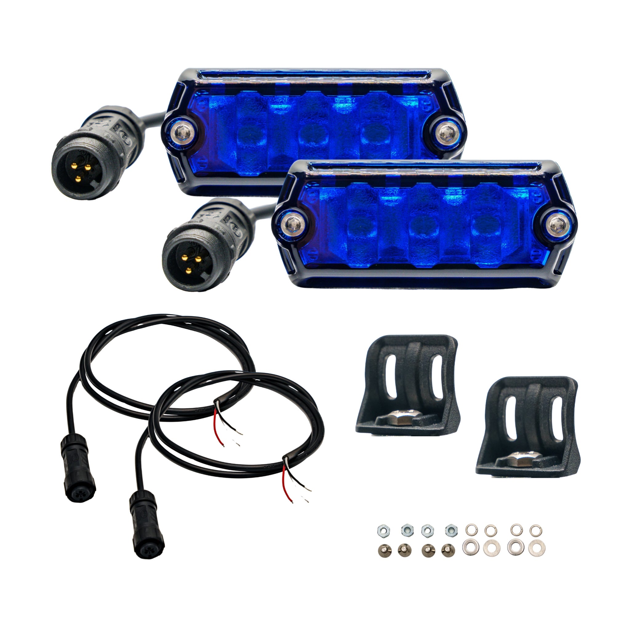 NACHO NANO 2" LED Scene Lights, Blue, Pair - NAN512