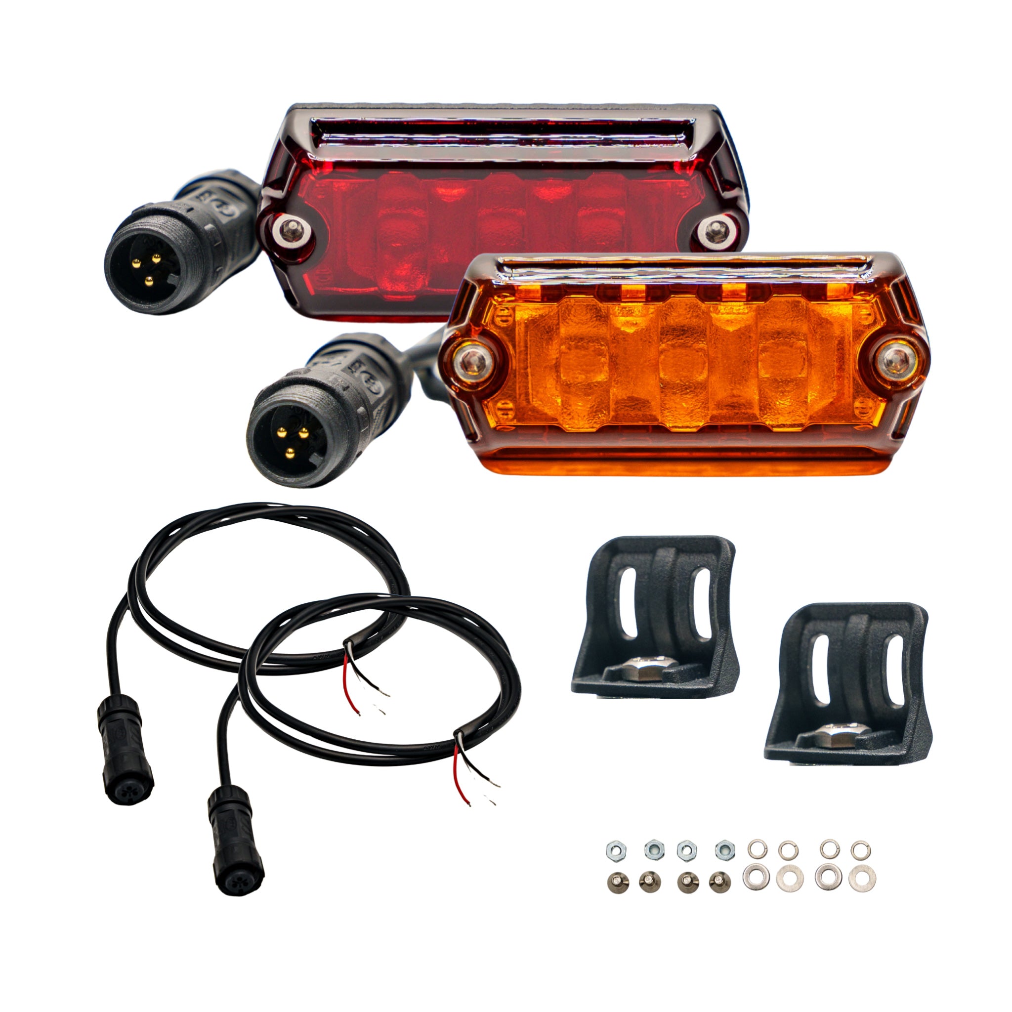 NACHO NANO 2" LED Scene Lights, Amber-Red, Pair - NAN412