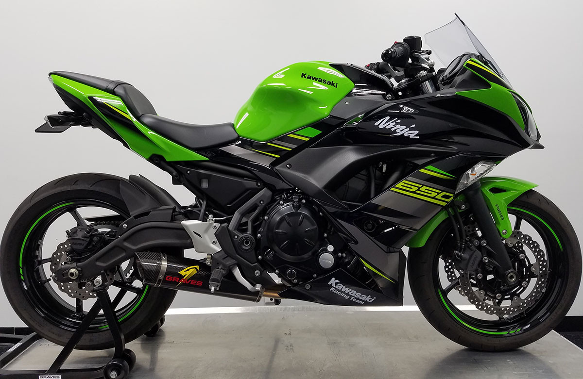 Graves Motorsports Kawasaki Ninja 650 / Z650 Full Exhaust System EXK-18Z650-FSC