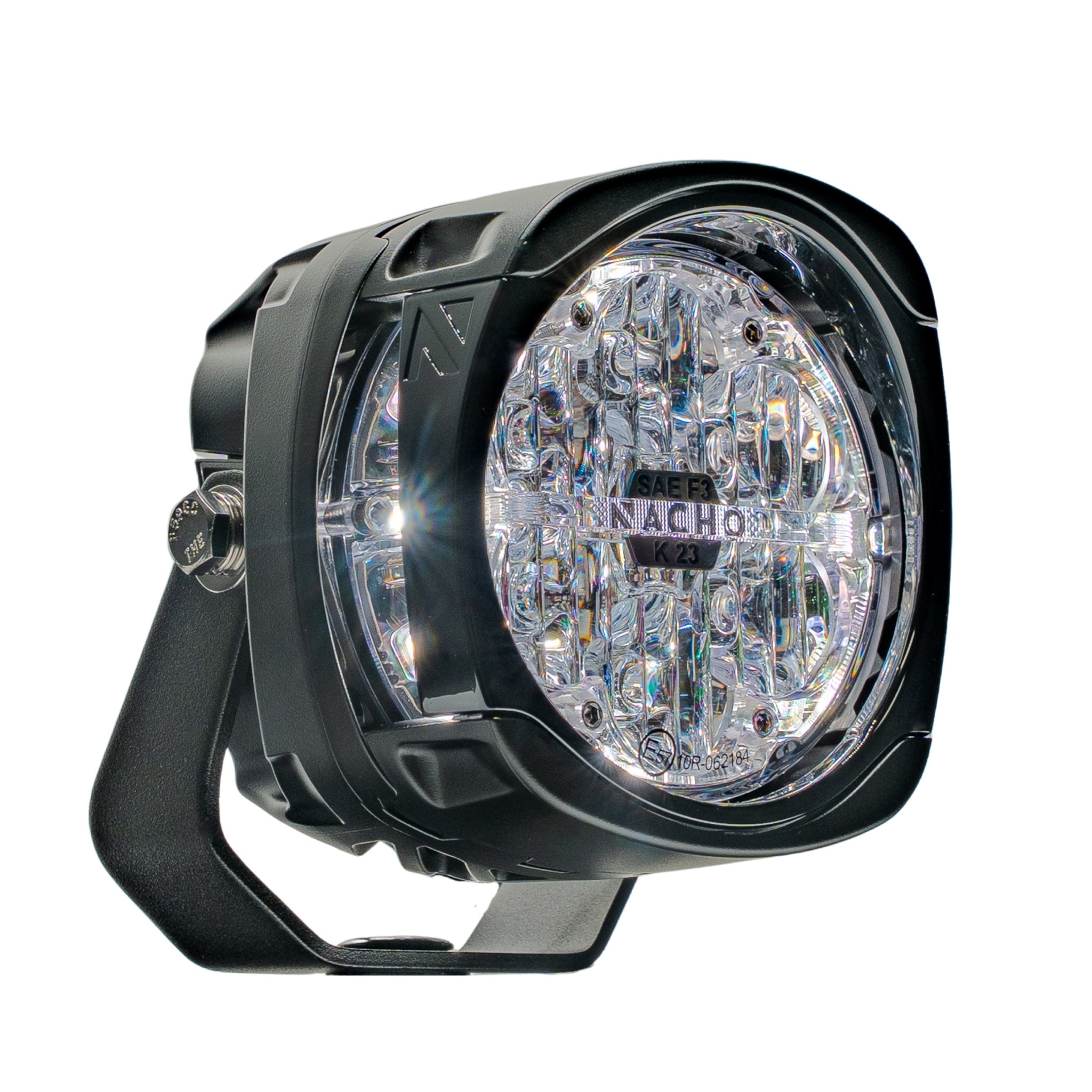 NACHO Quatro SAE 4" LED Fog Lights, Clear Lens, Pair - PM481