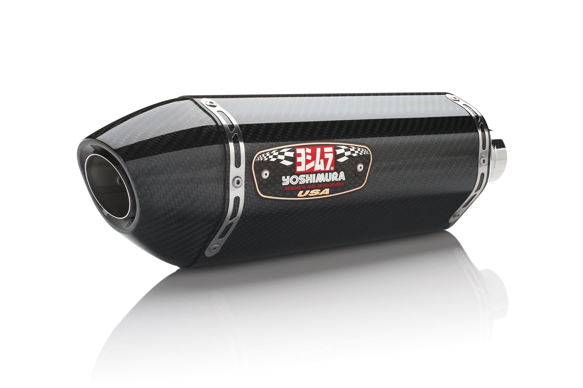 Yoshimura ZX-14R 12-25 Race R-77 Stainless Slip-On Exhaust, w/ Carbon Fiber Mufflers - 1414020220