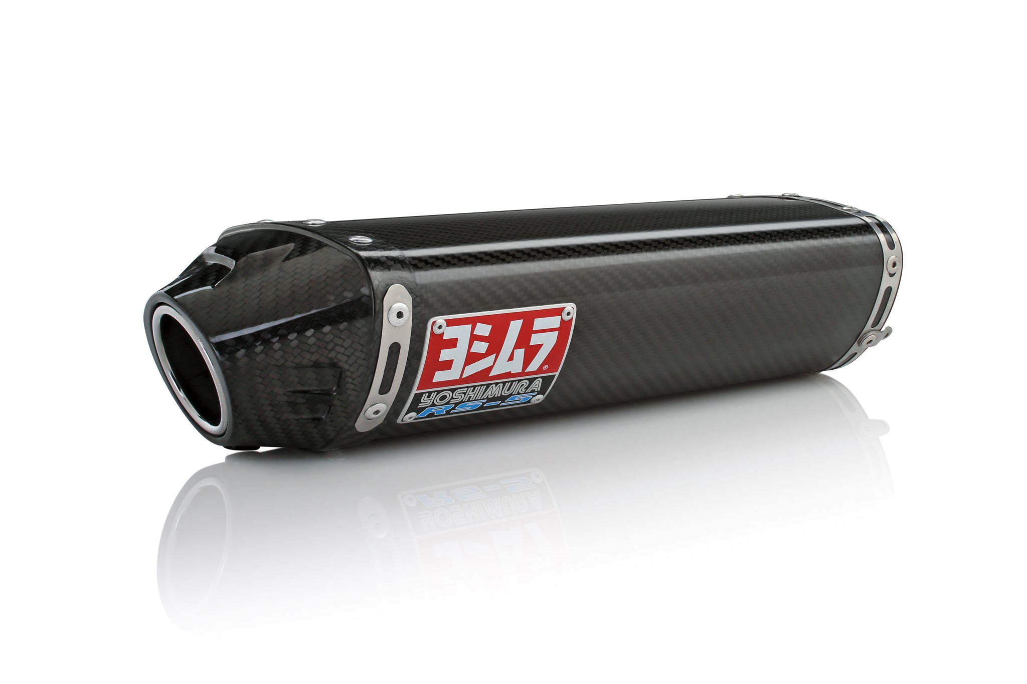 Yoshimura CBR600RR 07-08 RS-5 Stainless Slip-On Exhaust, w/ Carbon Fiber Muffler - 1227272