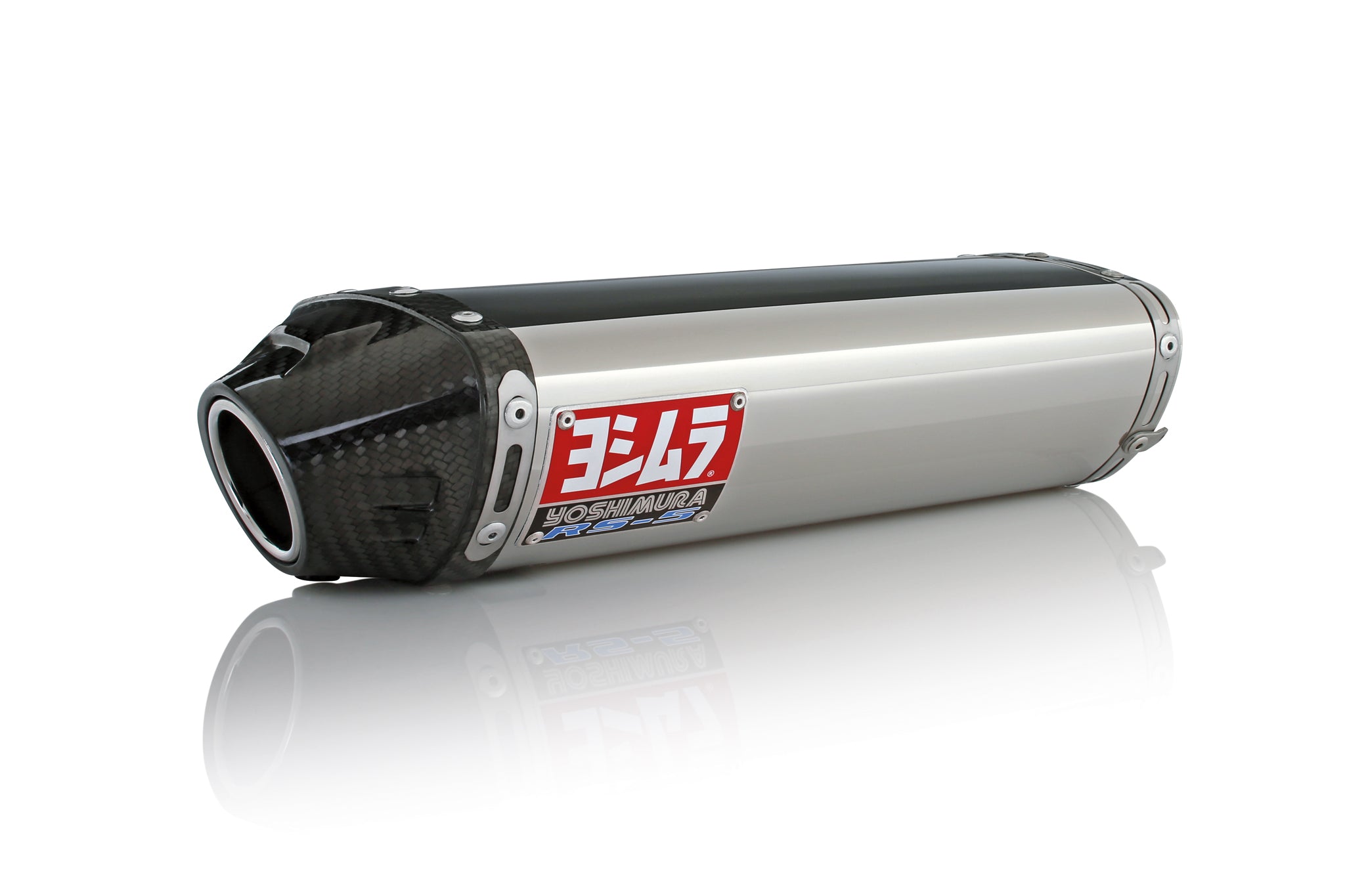 Yoshimura CBR600RR 07-08 RS-5 Stainless Slip-On Exhaust, w/ Stainless Muffler - 1227275