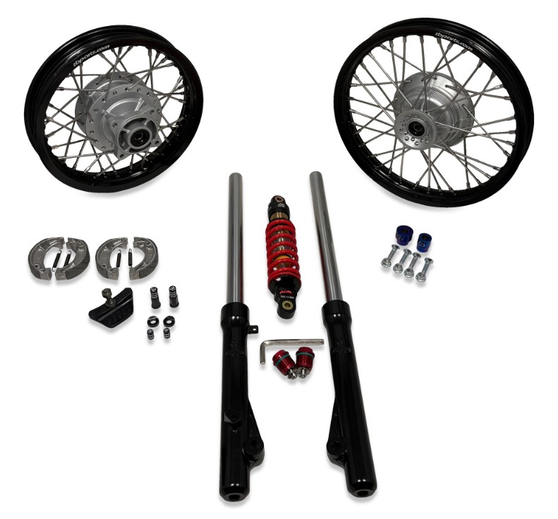 TB Parts     TB Forks, HD springs & 300# DNM Shock kit – CRF110 with wheels    TBW9678
