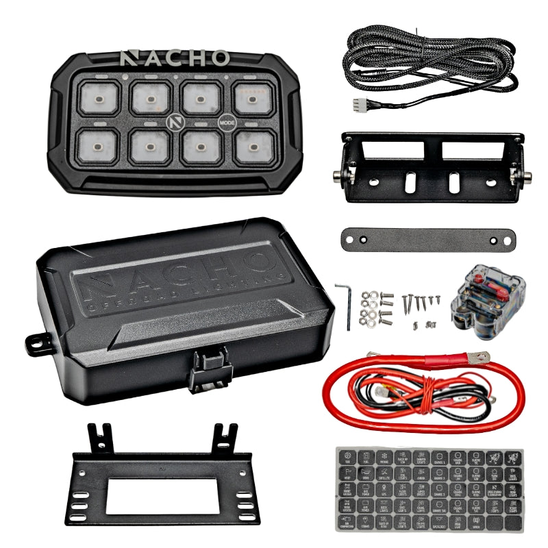 NACHO Switch System, 8-Switch Programmable Auxiliary Control Panel, 60A - NAC11SW