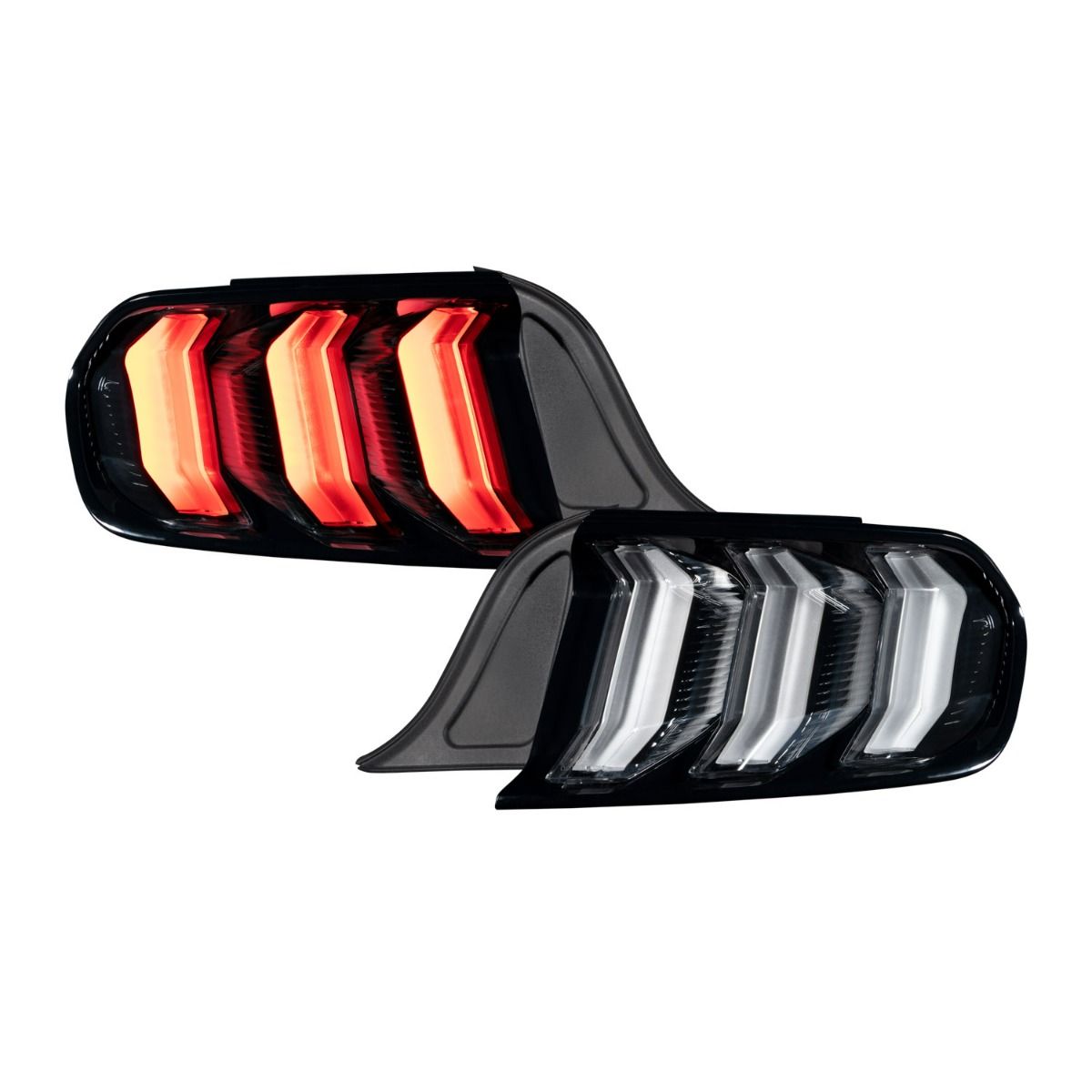 FORM Lighting LED Tail Lights, 2015-2023 Ford Mustang (Clear Lens), Pair - FL0006
