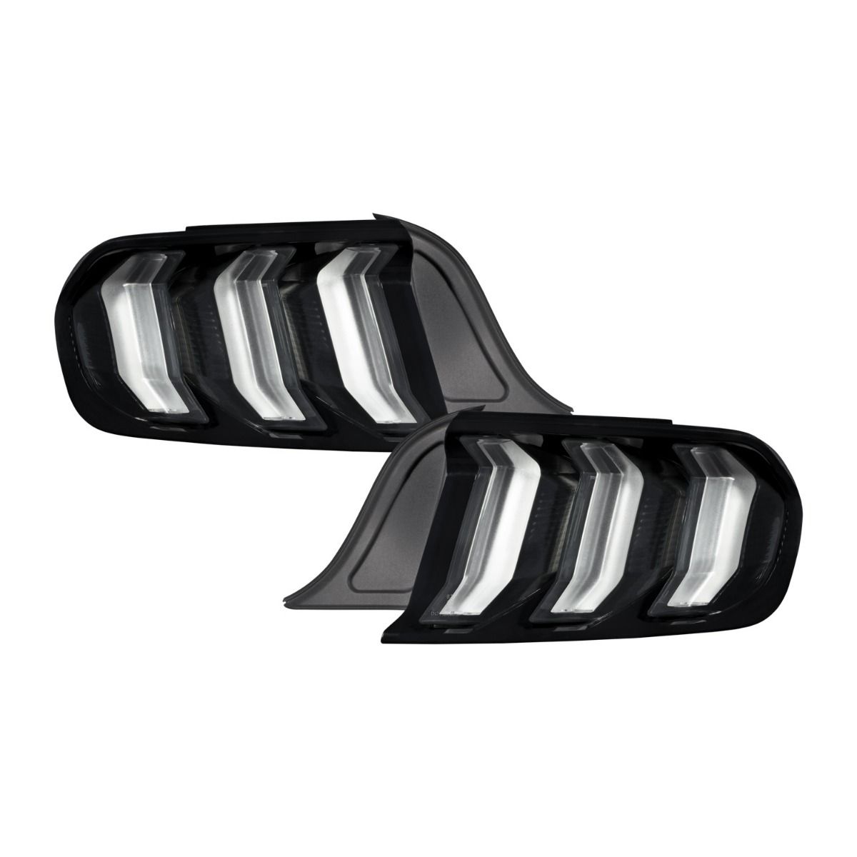 FORM Lighting LED Tail Lights, 2015-2023 Ford Mustang (Smoked Lens), Pair - FL0007