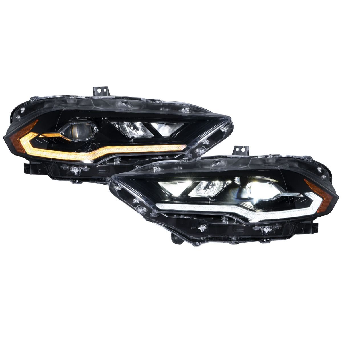 FORM Lighting Sequential LED Headlights, 2018-2023 Ford Mustang, Pair - FL0009